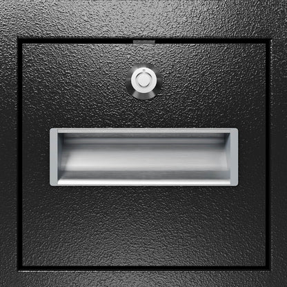 US Local Steel Security Safe And Lock Box With Electronic Keypad - Secure Cash, Jewelry, ID Documents, Black,1.85 Cubic Feet