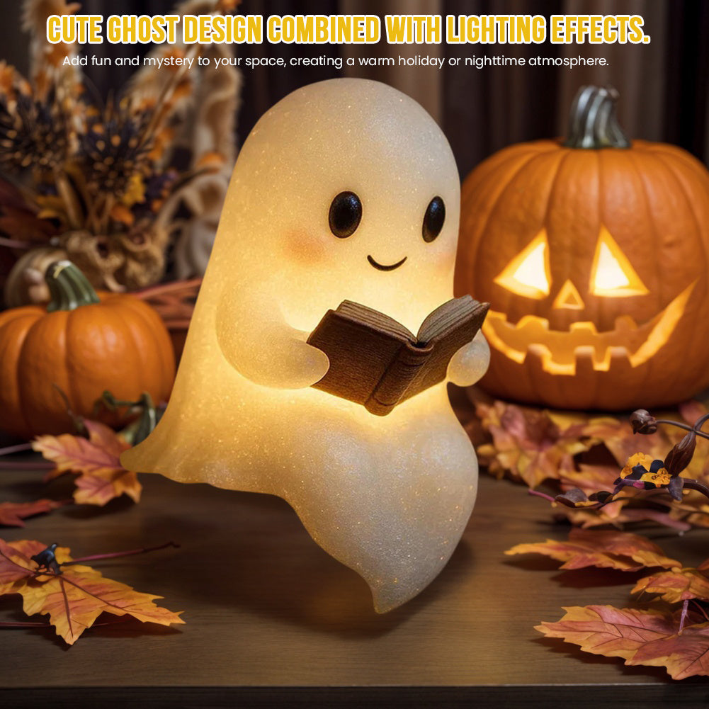 Cute LED Ghost Night Light for Kids ¡§C Warm Bedside Lamp & Halloween Home Decor Gift
