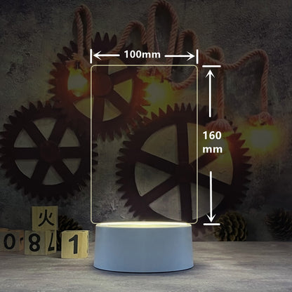 Transparent Luminous Acrylic Note Board Erasable Message Small Whiteboard