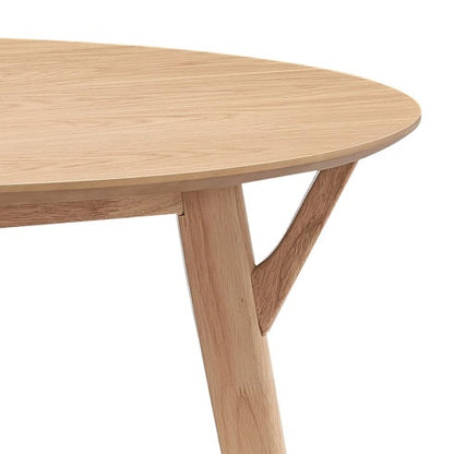 US Local 42.01 Inch Saving Place Table,Wooden Dining Table For 4 Persons,Modern Design Round Kitchen Table For Living Room,Apartment,Restaurant,Black