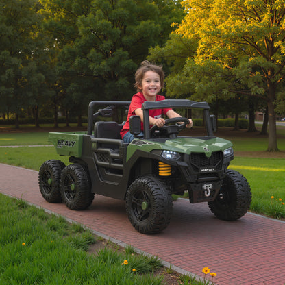 US Local 24V 4WD Kids Ride On Car with 6 Wheels