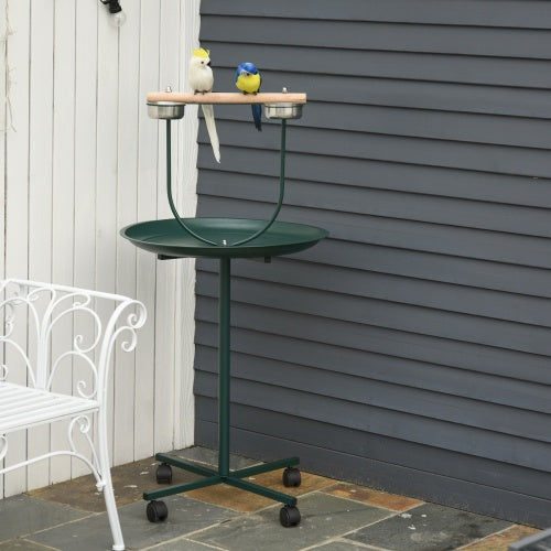 US Local Rolling T-Bracket Bird Training Activity Playground With Perch