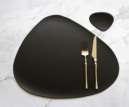 Leather insulation placemat