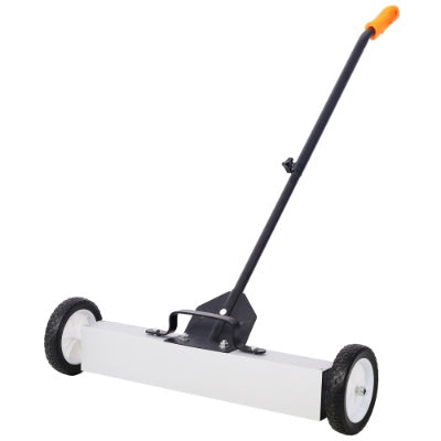 US Local 24' Rolling Magnetic Pick-Up Sweeper, Heavy Duty Push-Type With Release, For Nails Needles Screws Collection,30 Pound Capacity