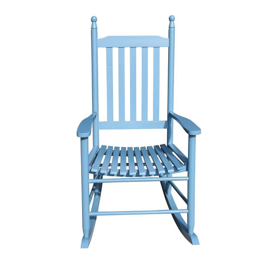 US Local Wooden Porch Rocker Chair Blue