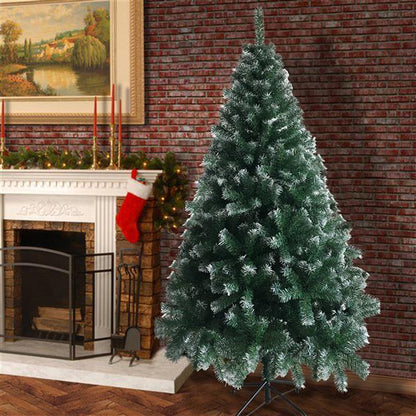US Local Green Spray White PVC Material Christmas Tree