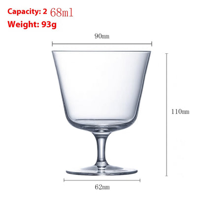 Fine Rod Champagne Drink SUNFLOWER Ice Cream High Leg Thin Wall Red Wine Cup