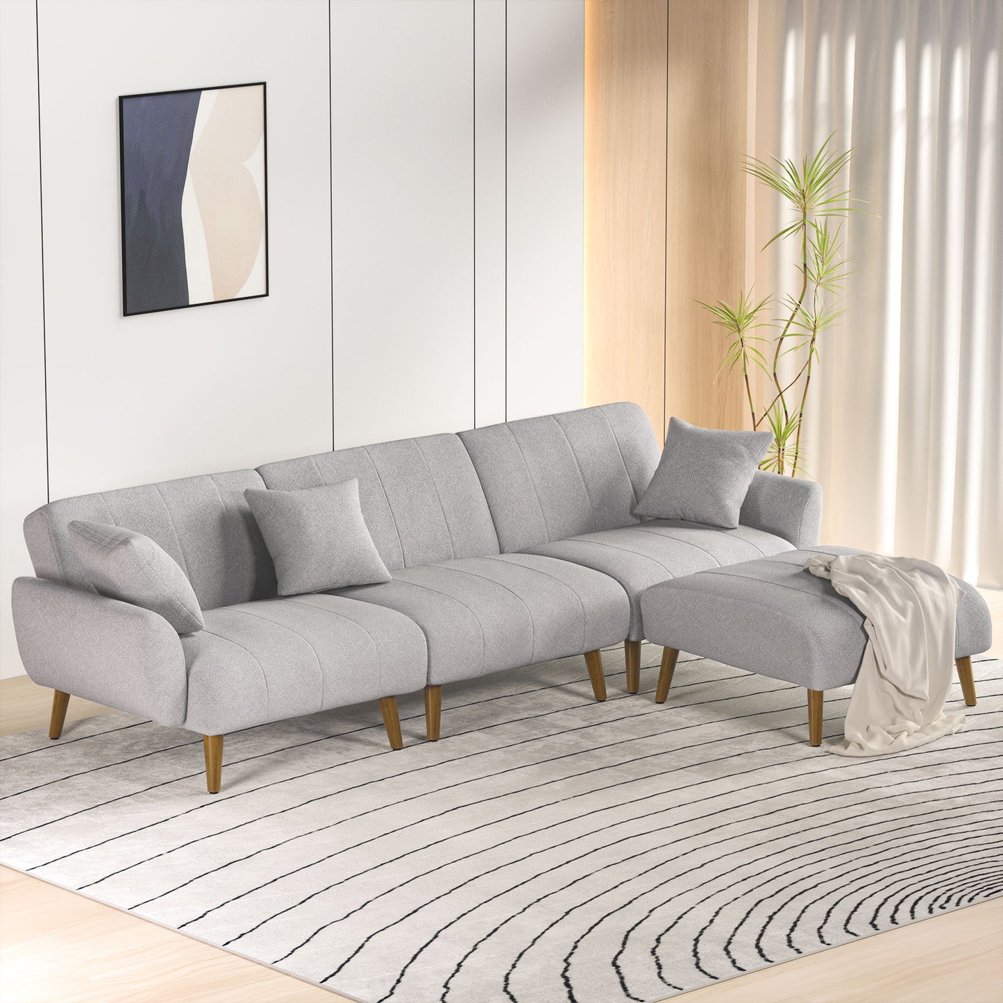 US Local 4 - Piece Upholstered Sectional
