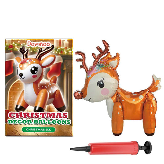 US Local Dowmoo Christmas Balloon Balloon Standing Santa Claus Reindeer Christmas Tree Event Atmosphere Decoration