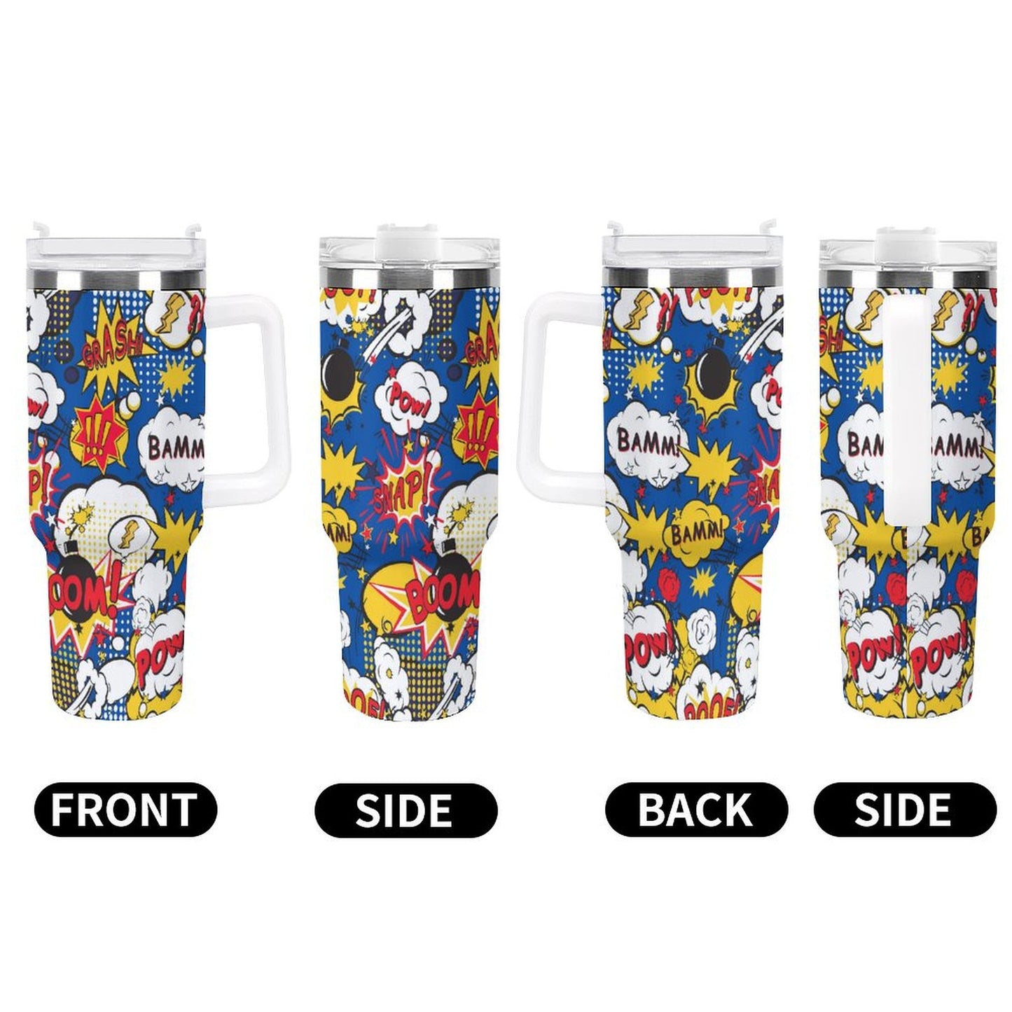 PHDT00500 POD US Local Tumbler 40oz Large Capacity Car Cup Graffiti