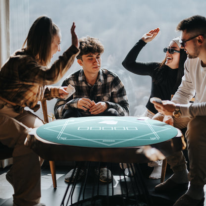 US Local Poker Mat Texas Hold'em Poker Table Top with Non-Slip Bottom