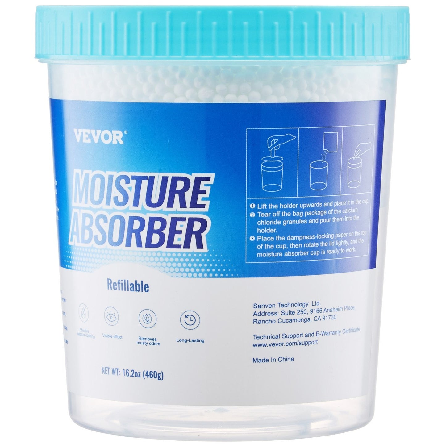 US Local VEVOR Absorber Bucket, 2 Packs 16.2 Oz Hi-Capacity Absorber Bucket With 800ml Storage Area & Reusable Outer Bucket For Long-Term Use, Fragrance Free Absorber For Fresher Air