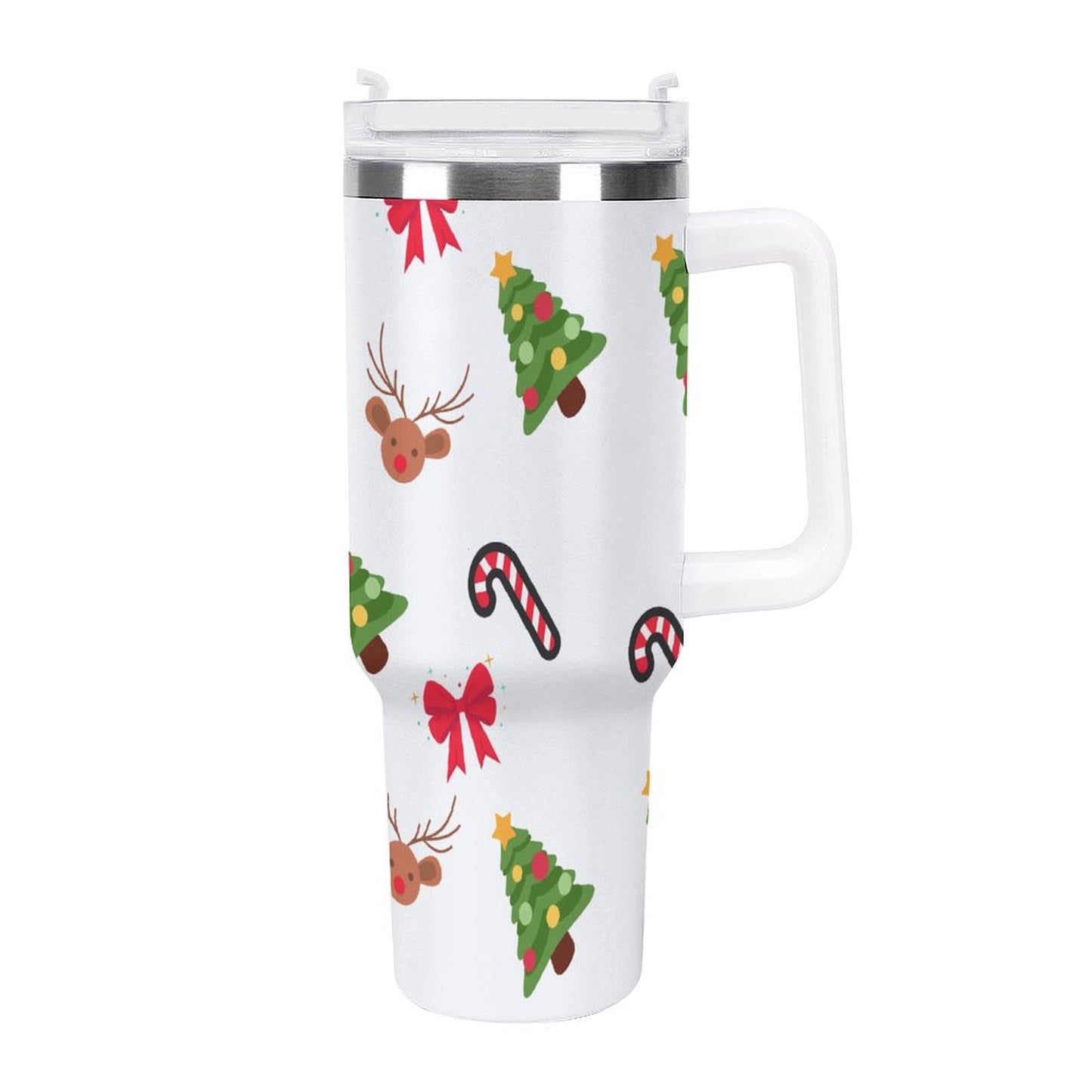 PHDT00087 POD US Local Tumbler 40 oz Large Capacity Car Cup Christmas, Elk, Bow