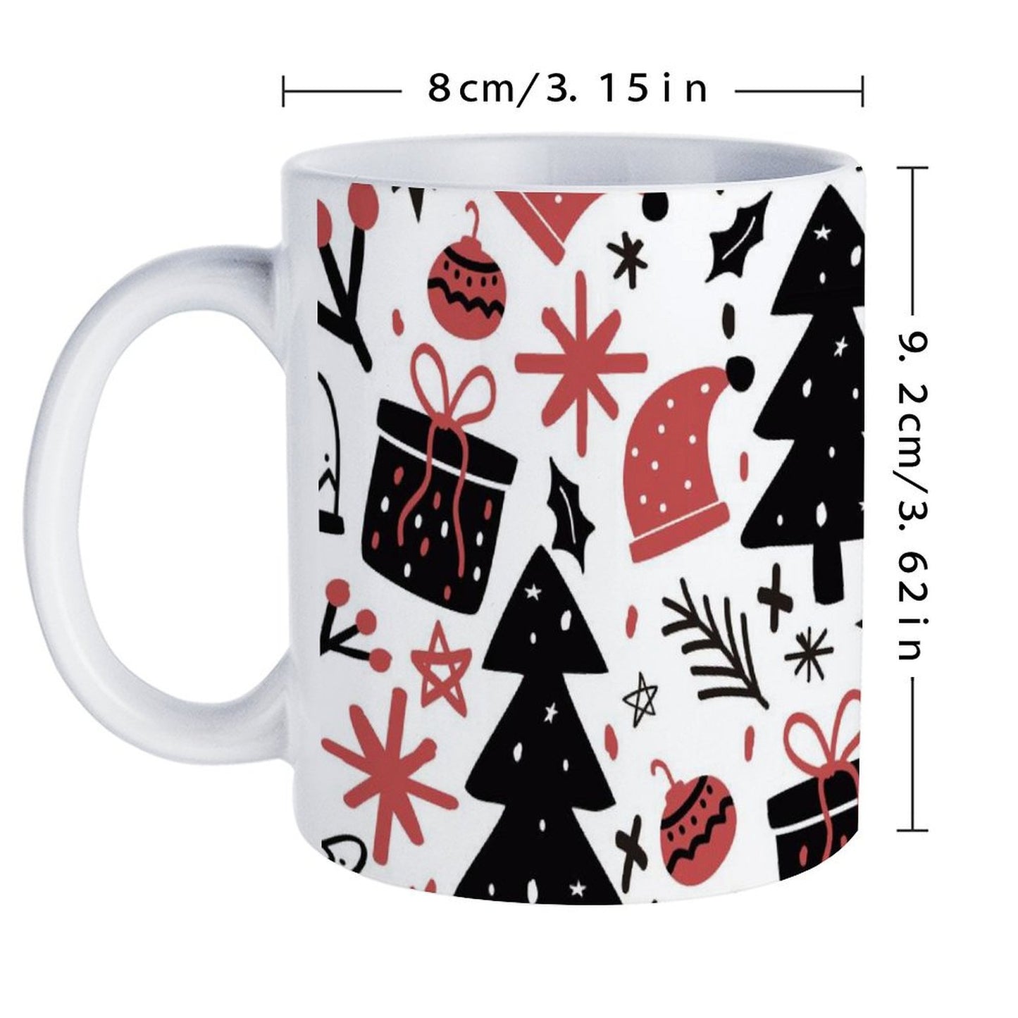 POD US Local White mug with full print, Christmas 0059