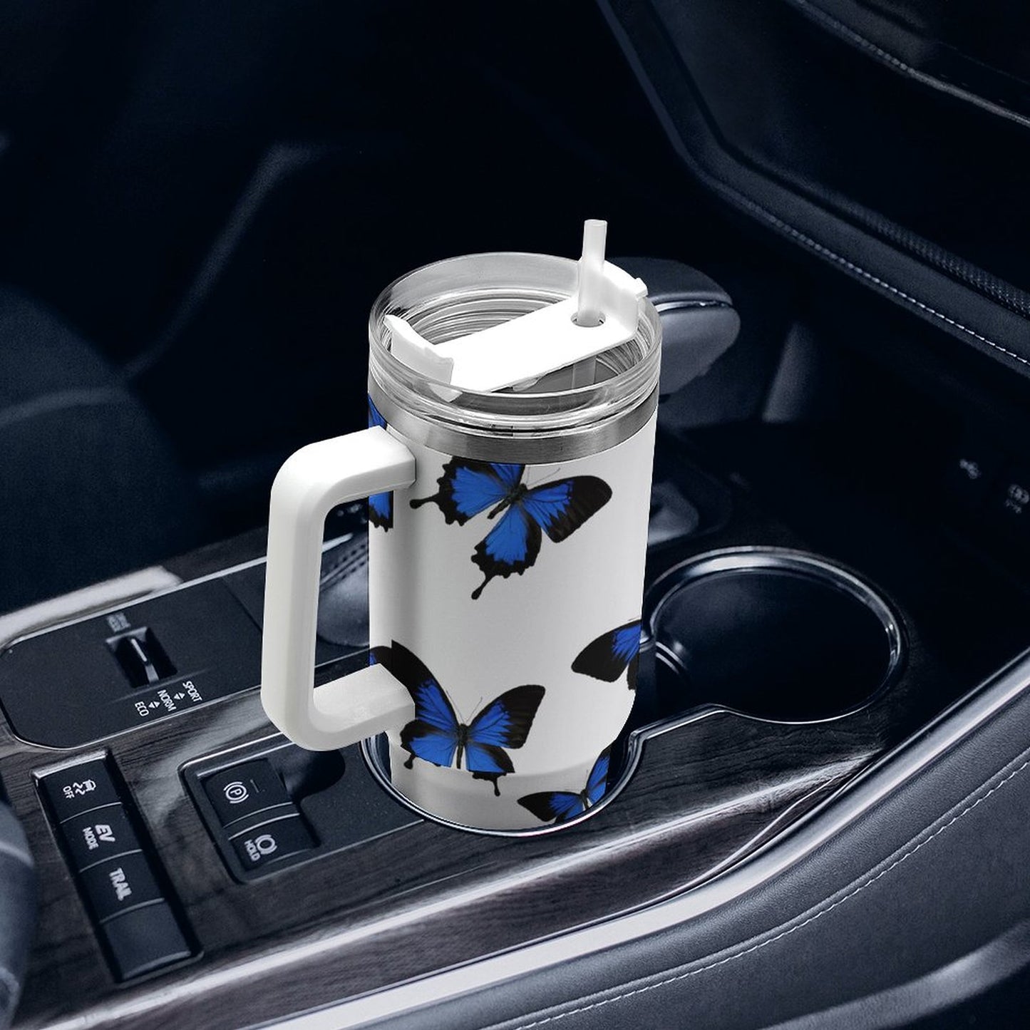 PHDT00488 POD US Local Tumbler 40oz Large Capacity Car Cup Butterfly