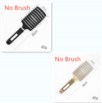 US Local Hairbrush Anti Klit Brushy Haarborstel Women Detangler Hair Brush Bristle Nylon Scalp Massage  Teaser Hair Brush Comb