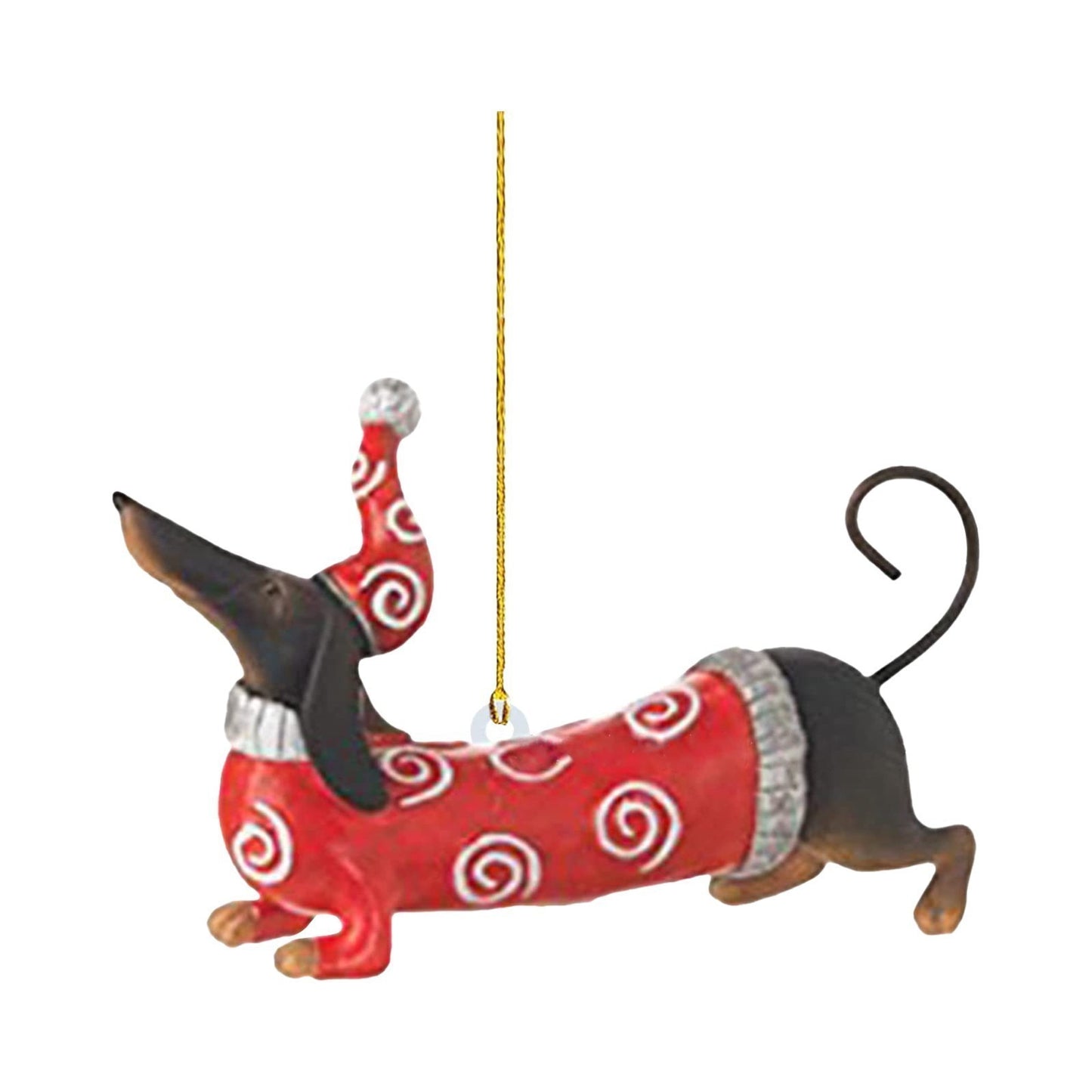 Acrylic Fashion Dog Christmas Tree Decoration