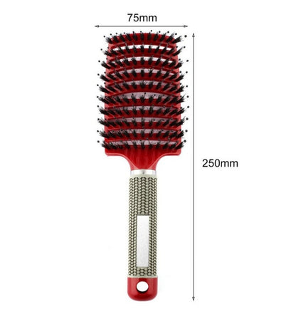 US Local Hairbrush Anti Klit Brushy Haarborstel Women Detangler Hair Brush Bristle Nylon Scalp Massage  Teaser Hair Brush Comb