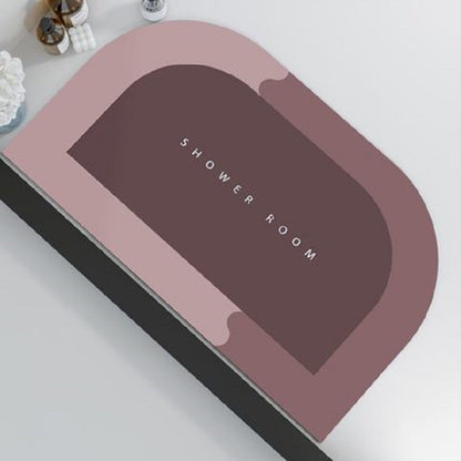 Bathroom Absorbent Rug Mat Rubber Quick-drying