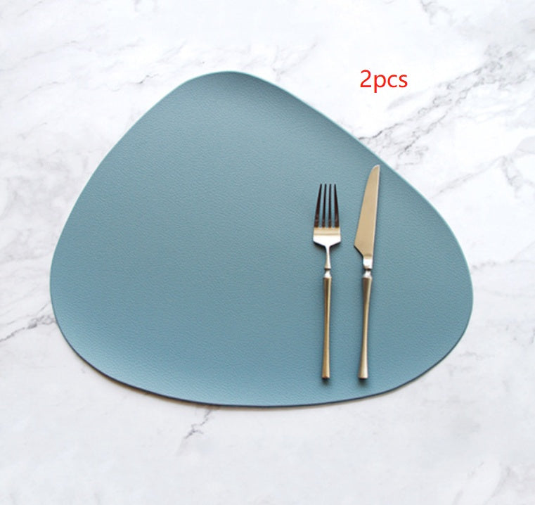 PU leather solid color placemat