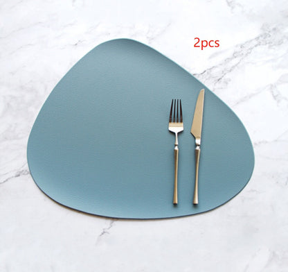 PU leather solid color placemat