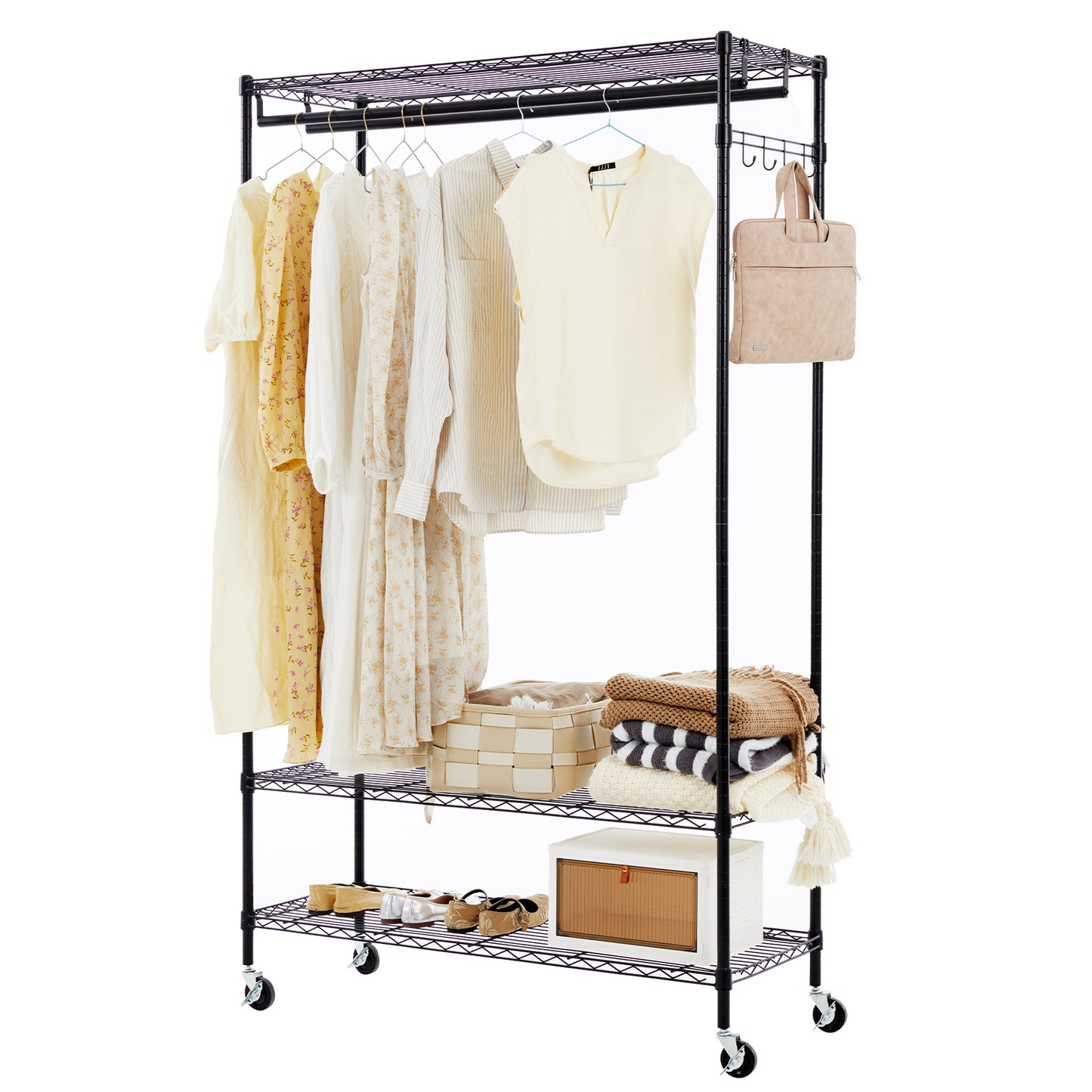 US Local Adjustable Mobile Hanger, Iron Storage Hanger