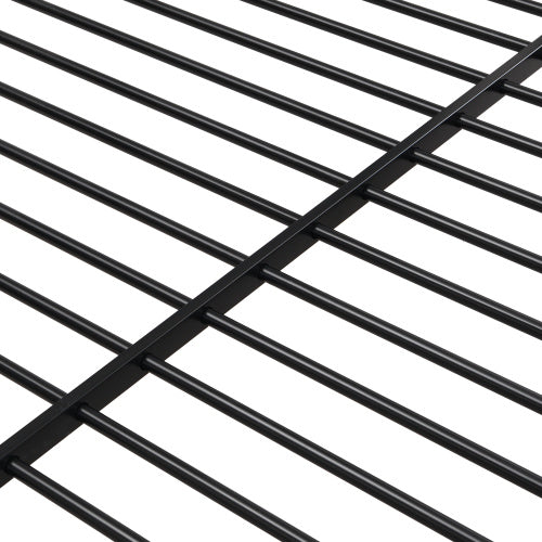 US Local Twin Over Full With Trundle Metal Bunk Bed , No Box Spring Needed, Easy Assemble