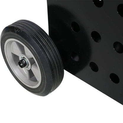 US Local Firewood Cart Fireplace Log Rolling Cart Wood Rack Outdoor Rolling Cart