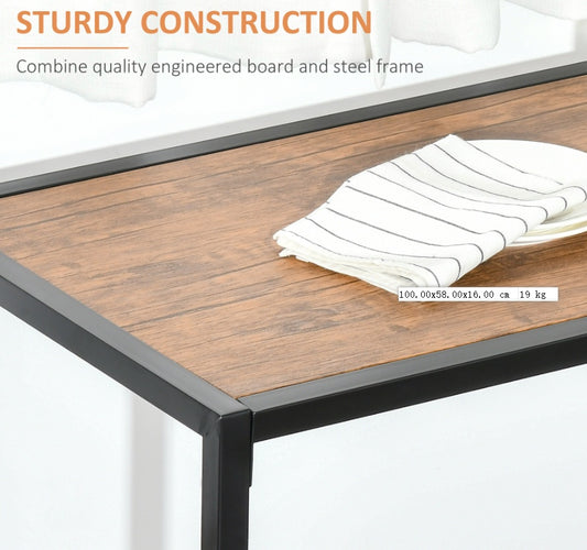 US Local Industrial Dining Table Set For 2 Compact Kitchen Table And Chairs Rustic Brown For Small Spaces