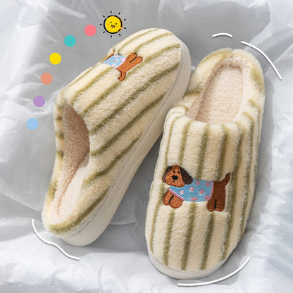 Women's Wear-resistant Soft Bottom Warm Keeping Cotton Slippers