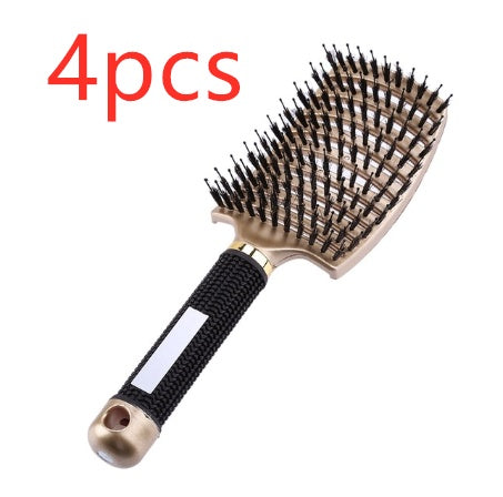 US Local Hairbrush Anti Klit Brushy Haarborstel Women Detangler Hair Brush Bristle Nylon Scalp Massage  Teaser Hair Brush Comb