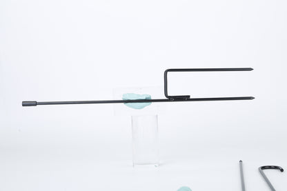 1Pc Garden Flag Stand Flagpole Weatherproof Wrought Iron Coated Yard Flag Holder For Yard Flag Party Banner Fits 11.8x17.7in Flag For Christmas Halloween Outdoor Decoration