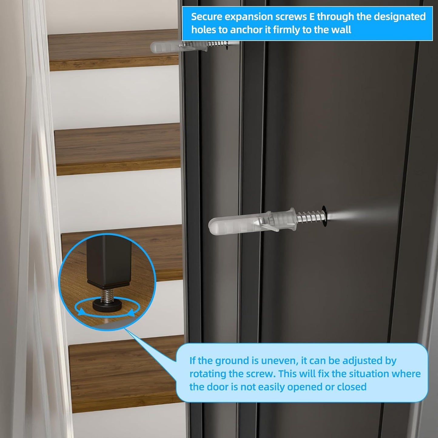 US Local Metal Sports Fence Locker Is Suitable For School,Storage Locker With Hooks & Lock Door,Storage Sports Equipment For Gym, Ball Park,Stadium,Garage,Assembly Required,Black