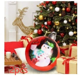 US Local Christmas Ornament Ball Outdoor Pvc 60CM Inflatable Decorated Ball PVC Giant Big Large Balls Xmas Tree Decorations Toy Ball