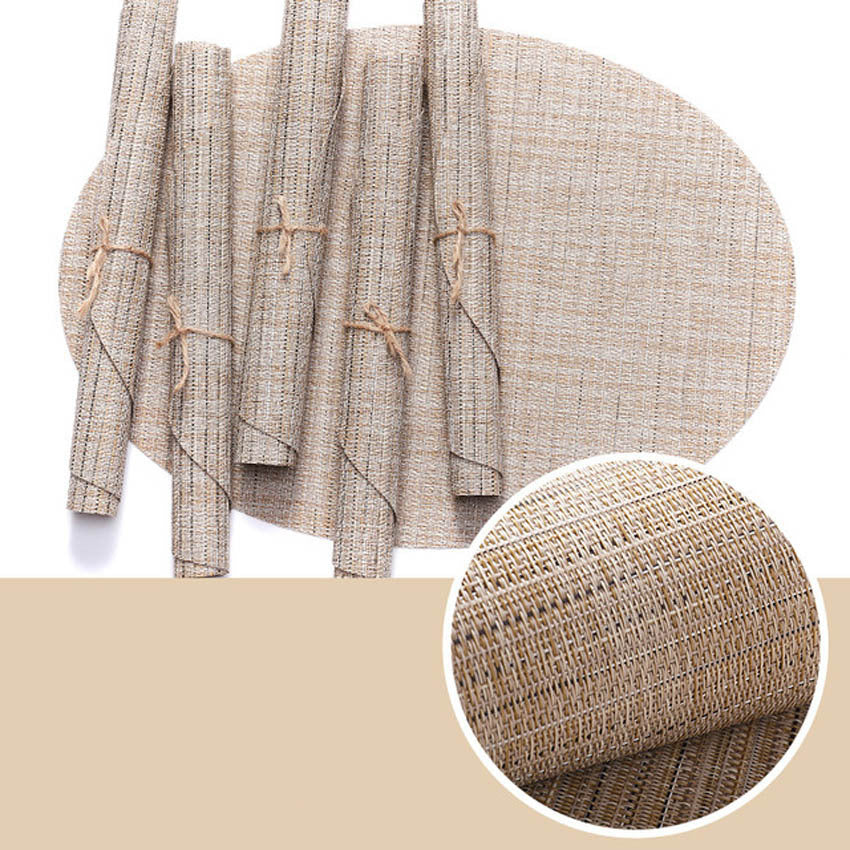 Teslin bamboo pattern western placemat