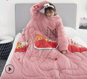 US Local Winter Lazy Quilt with Sleeves