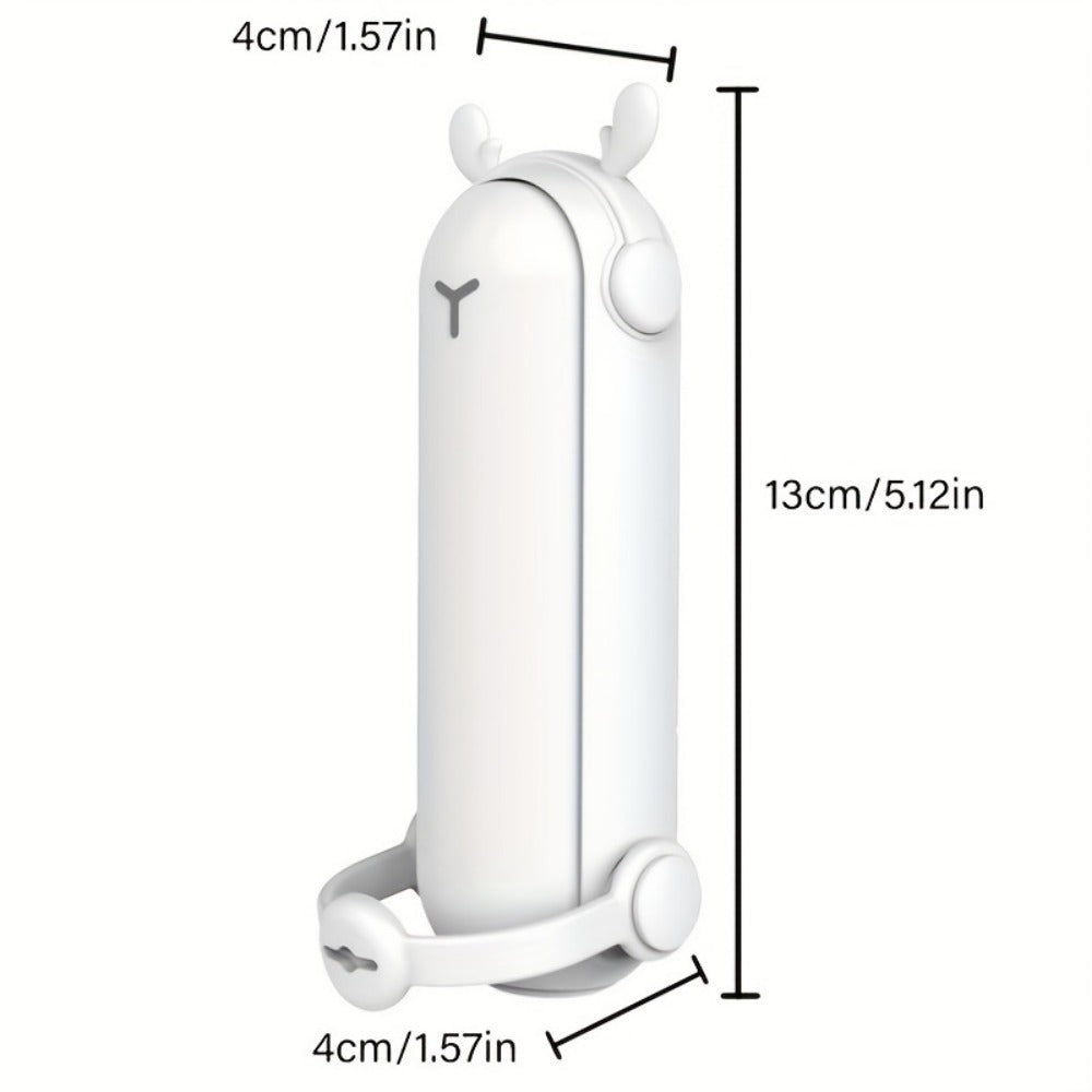 US Local Random Color Portable Folding Handheld Fan USB Multifunctional Charging Treasure Flashlight 3-in-1 Mini Fan