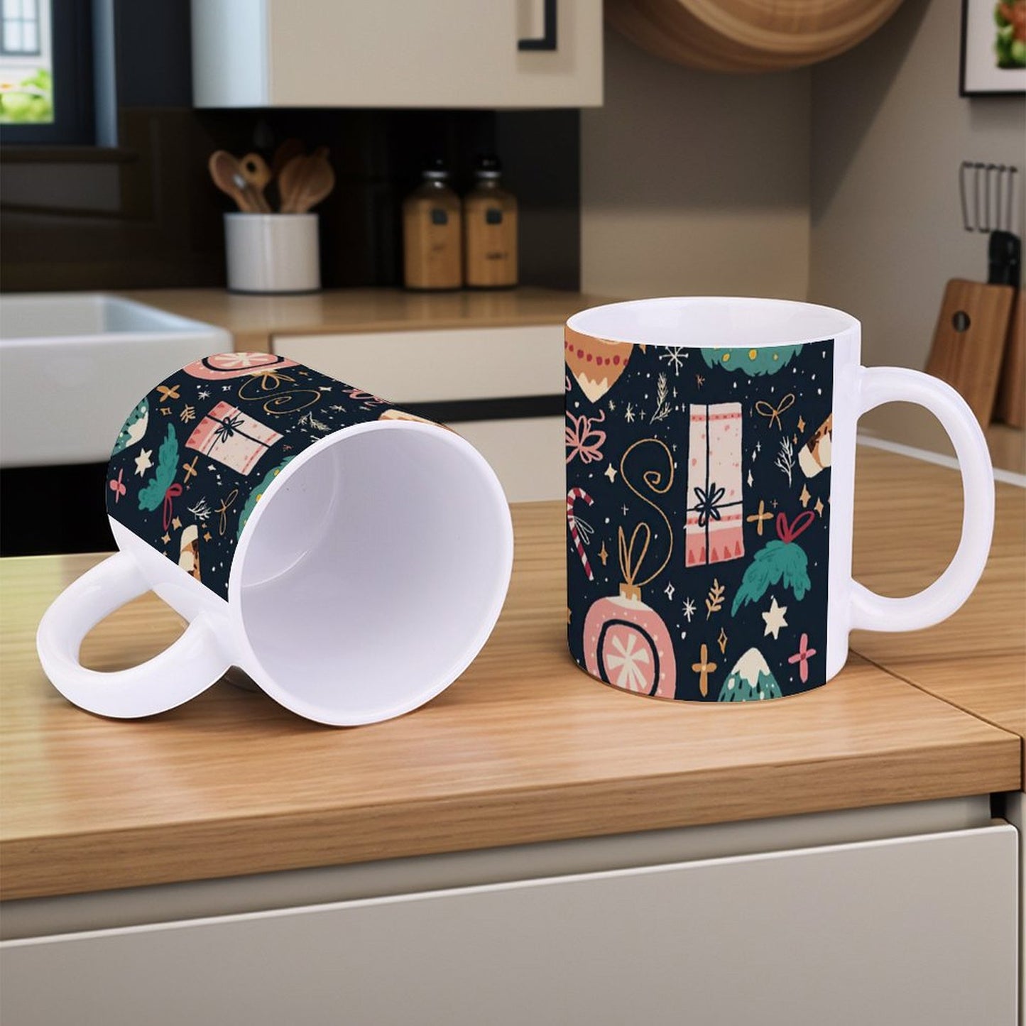 POD US Local White mug with full print, Christmas Gift 0087