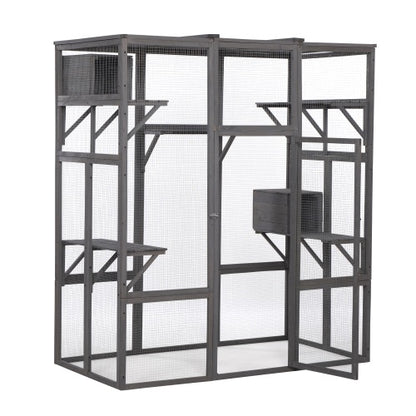 US Local Oversized Cat Cage - Grey
