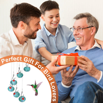 US Local 1Pc Wind Chimes Humming Bird Feeder Ant And Bee Proof Outdoor Hanging Hummingbird Feeder For Viewing Decoration For Garden Patio Yard Balcony