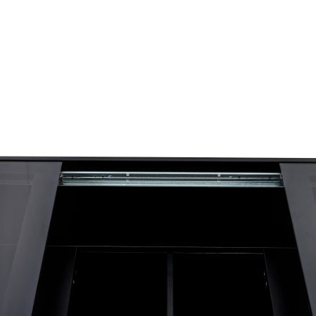 US Local Coffee Table With Sliding Tabletop, Center Table With Hidden Storage Compartment, Extendable Table For Living Room