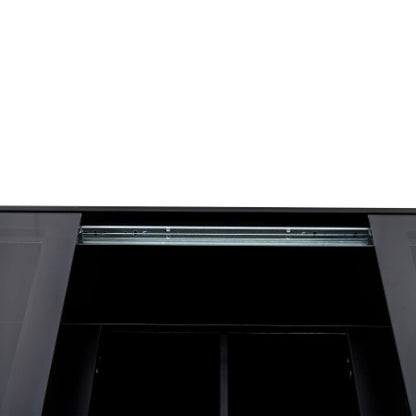 US Local Coffee Table With Sliding Tabletop, Center Table With Hidden Storage Compartment, Extendable Table For Living Room