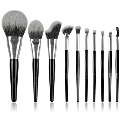 US Local High-quality Makeup Brushes With Wooden Handles, Premium Natural 10pcs Makeup Brushes.