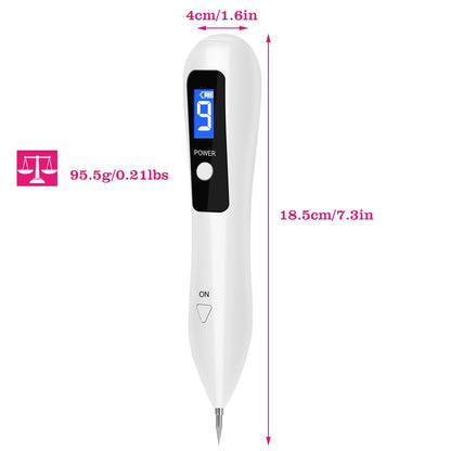 US Local 1Pc Skin Tag Repair Kit Portable Beauty Equipment Multi-Level With Home Usage USB Charging LCD Level Adjustable 6 Replaceable Needles