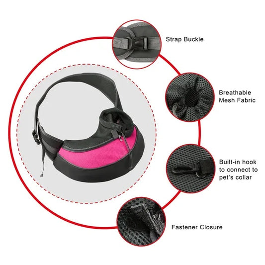 US Local Pet Carrier For Dogs Cats Hand Free Sling Adjustable Padded Strap Tote