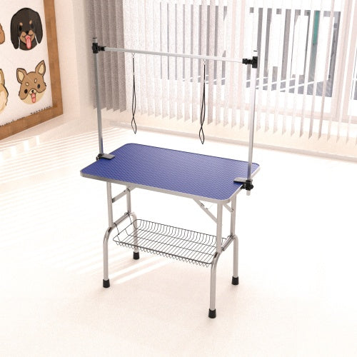 US Local Large Pet Dog And Cat Grooming Table With Adjustable Arms And Clips Large Heavy Duty Animal Grooming Table 42 Inches