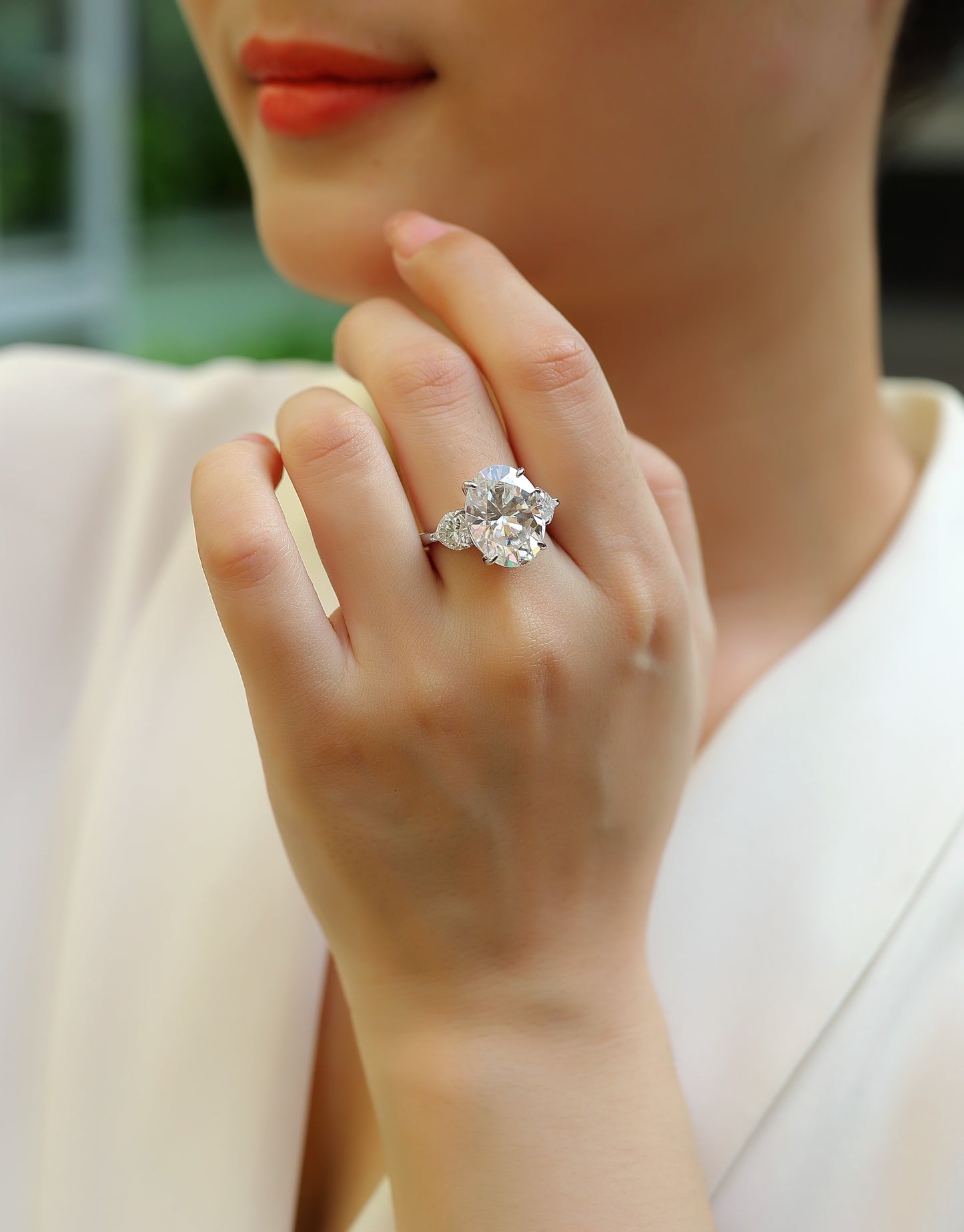 US Local Soul Resonance - A Fashionable And Luxurious Jewelry Accessory Set With Moissanite S925 Sterling Silver And Platinum-plated Diamond