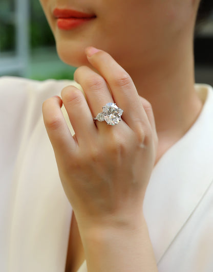 US Local Soul Resonance - A Fashionable And Luxurious Jewelry Accessory Set With Moissanite S925 Sterling Silver And Platinum-plated Diamond