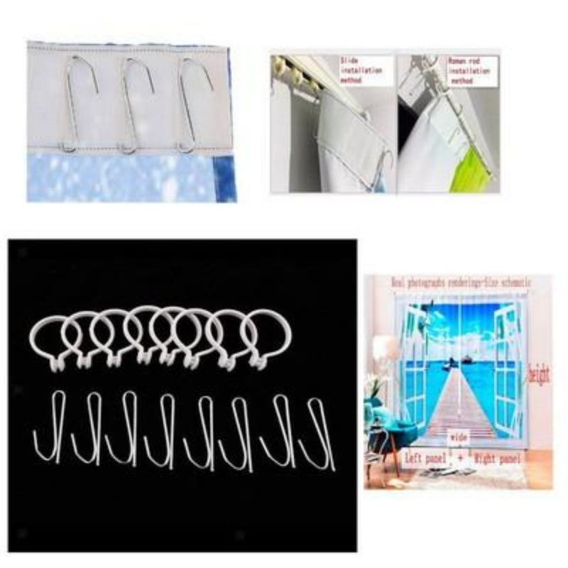 Christmas Pattern Home Decoration Living Room Bedroom Window Curtains