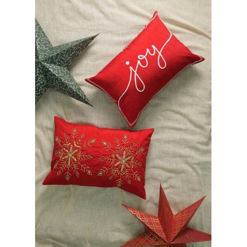US Local Polyester Lumber Pillow With Embroidery Work Soft & Stylish Accent